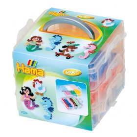   Hama vasalható gyöngy - szortírozó tároló 6000 db-os gyöngy szettel