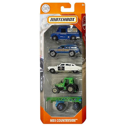 Matchbox 5db-os kisautó szett traktorral - Mattel