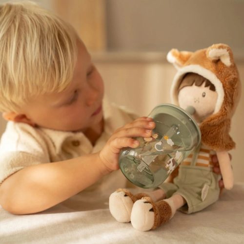 Little Dutch gyerek pohár szívószállal 250 ml - little farm