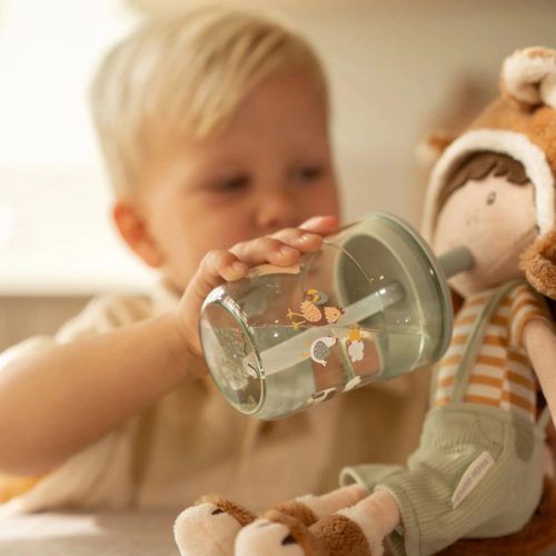 Little Dutch gyerek pohár szívószállal 250 ml - little farm