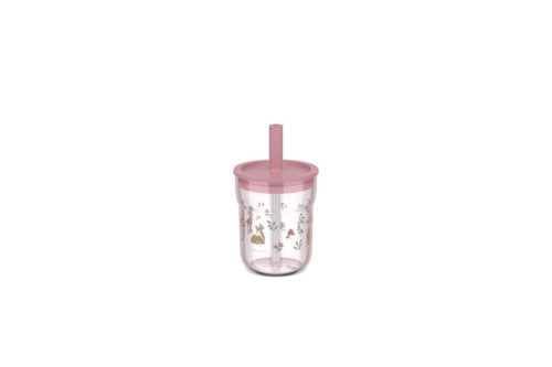 Little Dutch gyerek pohár szívószállal 250 ml - fairy garden