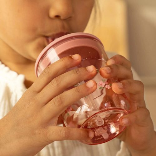 Little Dutch gyerek pohár szívószállal 250 ml - fairy garden