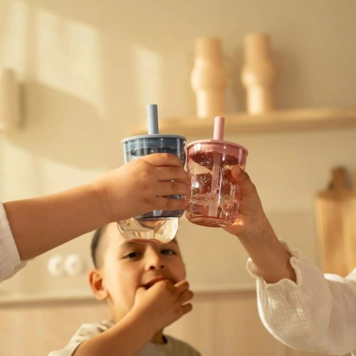 Little Dutch gyerek pohár szívószállal 250 ml - fairy garden