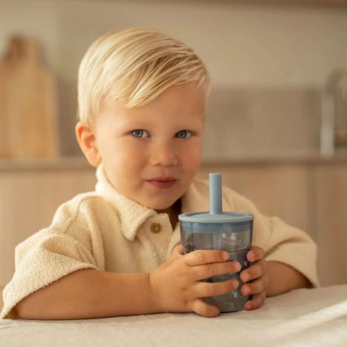 Little Dutch gyerek pohár szívószállal 250 ml  - forest friends