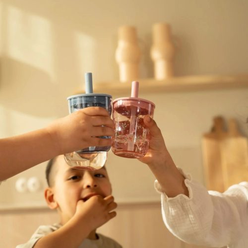 Little Dutch gyerek pohár szívószállal 250 ml  - forest friends