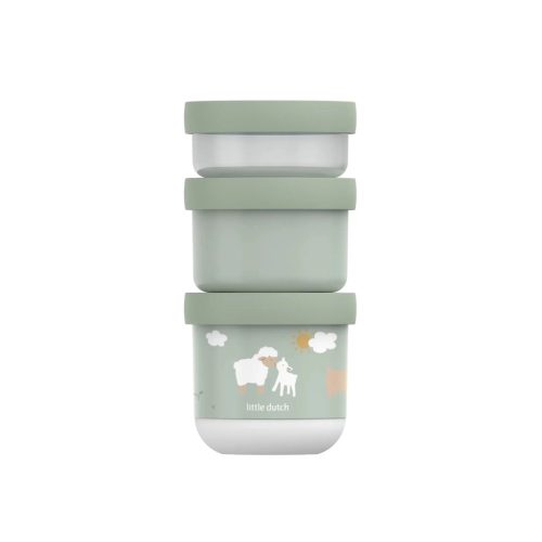 Little Dutch gyerek snack box készlet 3 db-os - little farm