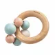 Plantoys – Gyöngyös csörgő pasztell fa játék
