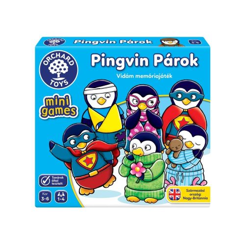 Orchard Toys- Pingvin párok - Mini Memória játék