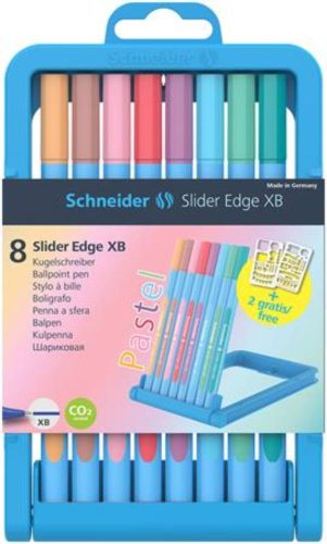 schneider-slider-edge-xb-pastel-8-kulonbozo-pasztell-szinu-golyostoll-keszlet-kupakos