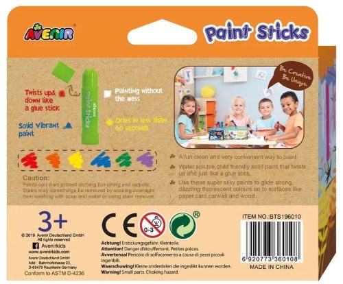 Avenir Kids- Erdei állatok - Festő stift 6db-os metál készlet