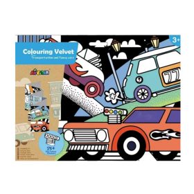   Avenir Kids- Közlekedés Óriás bársonykép színező kicsiknek -