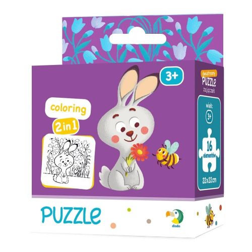 nyuszika-2in1-szinezheto-puzzle-16db-os-dodo