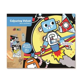   Avenir Kids- Robotok Óriás bársonykép színező kicsiknek -