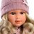 Anna 40 cm-es baba virág mintás ruhában és sapiban - Llorens