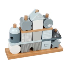 label-label-montesszori-formaepito-kek-szinben-rudas-fa-epitojatek