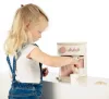Label-Label kávéfőző szett kiegészítőkkel, rózsaszín - Fa játék szerepjáték
