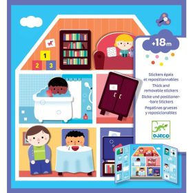   Djeco - Egy napom, otthon! - Matricás foglalkoztató könyv - Meseszövés