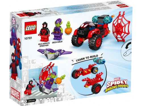 Miles Morales: Pókember Techno Trike háromkerekűje Lego Spidey 10781
