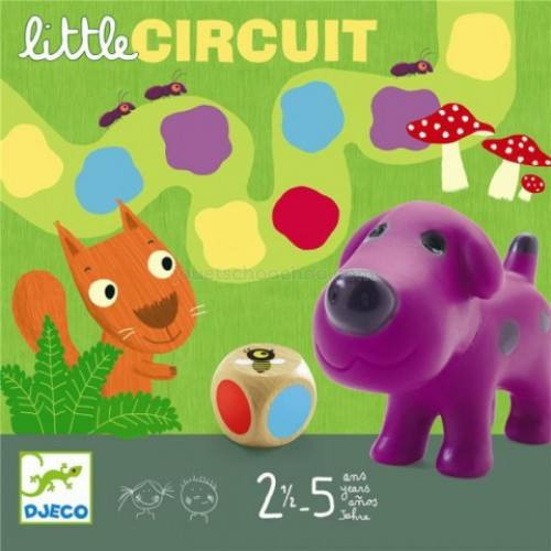 Djeco Little Circuit - Színlépegetős társasjáték