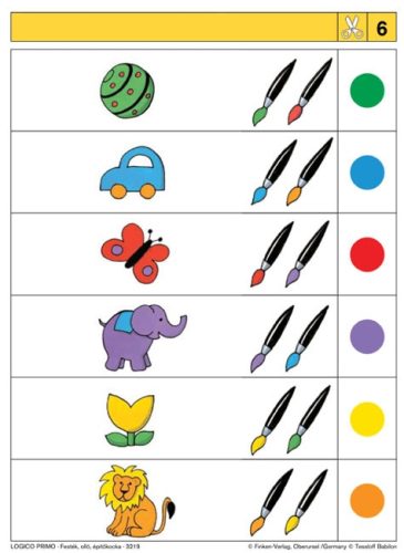 Festék, olló, építőkocka Logico Primo feladatlapok - 978-963-294-016-8