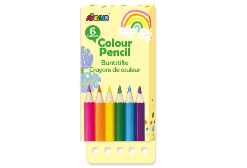 Avenir Kids- Színező könyv fejlesztő feladatokkal - 6 db színes ceruzával -