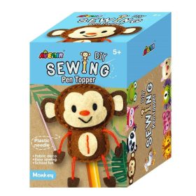 Avenir Kids -Plüss ceruzadísz varrás - Majom -