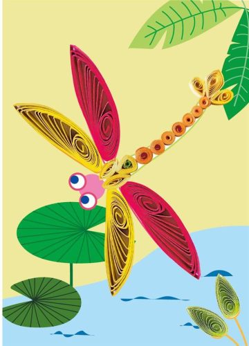 Avenir Kids- Üdvözlőkártya készítés quilling technikával - Pillangók