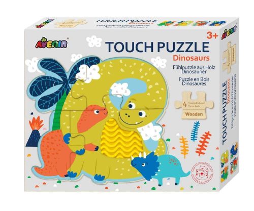 Avenir Kids- Tapintós puzzle - Dinók -