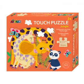 Avenir Kids- Tapintós puzzle - Dzsungel állatok