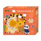 Avenir Kids- Tapintós puzzle - Dzsungel állatok