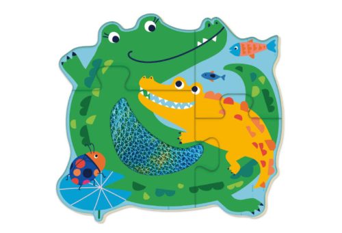 Avenir Kids- Tapintós puzzle - Dzsungel állatok