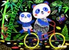 Avenir Kids- Képkarctechnika - Fuzzy panda macik