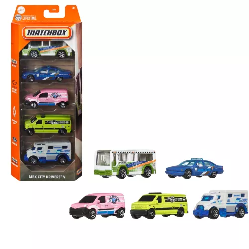 Matchbox - Kisautók - 5db-os - Mattel