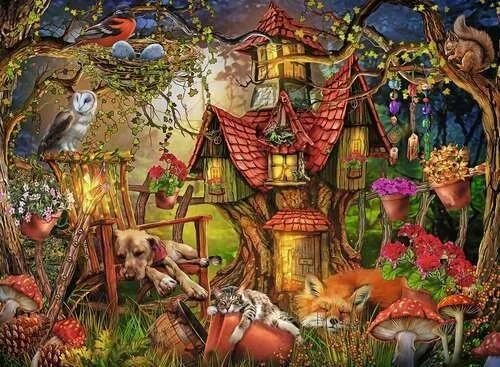 Erdei_haziko_200_db-os_puzzle_Ravensburger