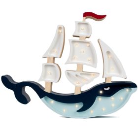 Egyedi_fa_LED_Gyereklampa_Hajo - haditengereszet_Littel_Lights