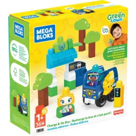   Mega Bloks Green Town Buszmegálló és töltőpont járművel