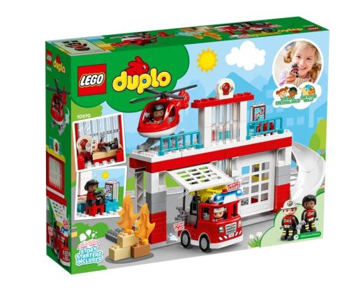LEGO DUPLO Town 10970 Tűzoltóállomás és helikopter