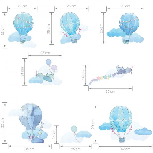 Repüljünk -falmatrica (kék)