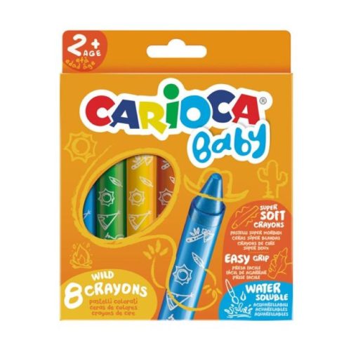 Lemosható extra puha Baby zsírkréta szett 8db - Carioca