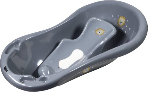Tryco - Babatartó kádba csúszásgátlóval - Oroszlán Leó - Sötét szürke