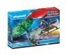 Playmobil - Rendőrségi helikopter - ejtőernyős üldözés