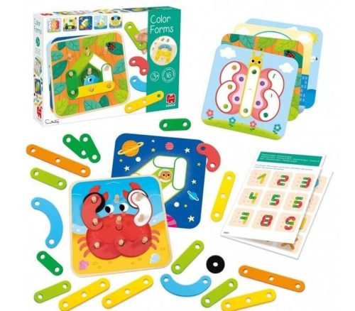 Egészítsd ki a formákkal! Szín-, forma-, méretegyeztető játék Goula