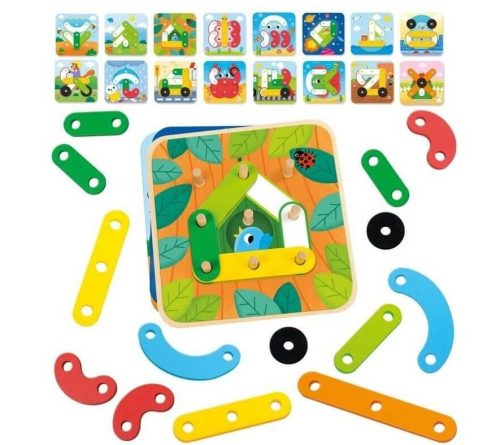 Egészítsd ki a formákkal! Szín-, forma-, méretegyeztető játék Goula