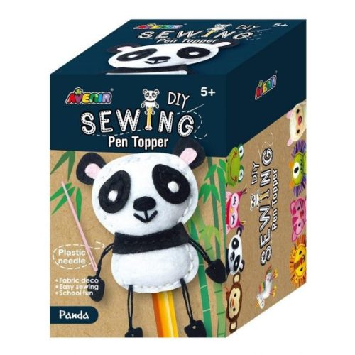 Avenir Kids- Plüss ceruzadísz varrás, Panda 