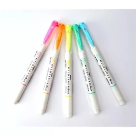   ZEBRA-Ecsetirón készlet, kétvégű  "Mildliner Fluorescent"