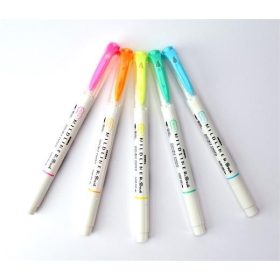   ZEBRA-Ecsetirón készlet, kétvégű  "Mildliner Fluorescent"