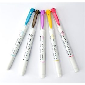   ZEBRA - Ecsetirón készlet, kétvégű "Mildliner Warm"