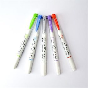   ZEBRA - Ecsetirón készlet, kétvégű "Mildliner Cool & Refined"