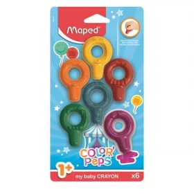   Zsírkréta, MAPED "Color'Peps Baby", 6 különböző szín