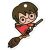 Filctoll készlet, mosható, MAPED "Harry Potter Kids", 12 különböző szín